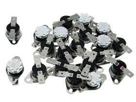 Pack of 20 - SPST-NO Bi Metalic Snap Action Thermostats