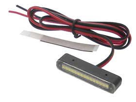 White LED License Plate Light  12VDC
