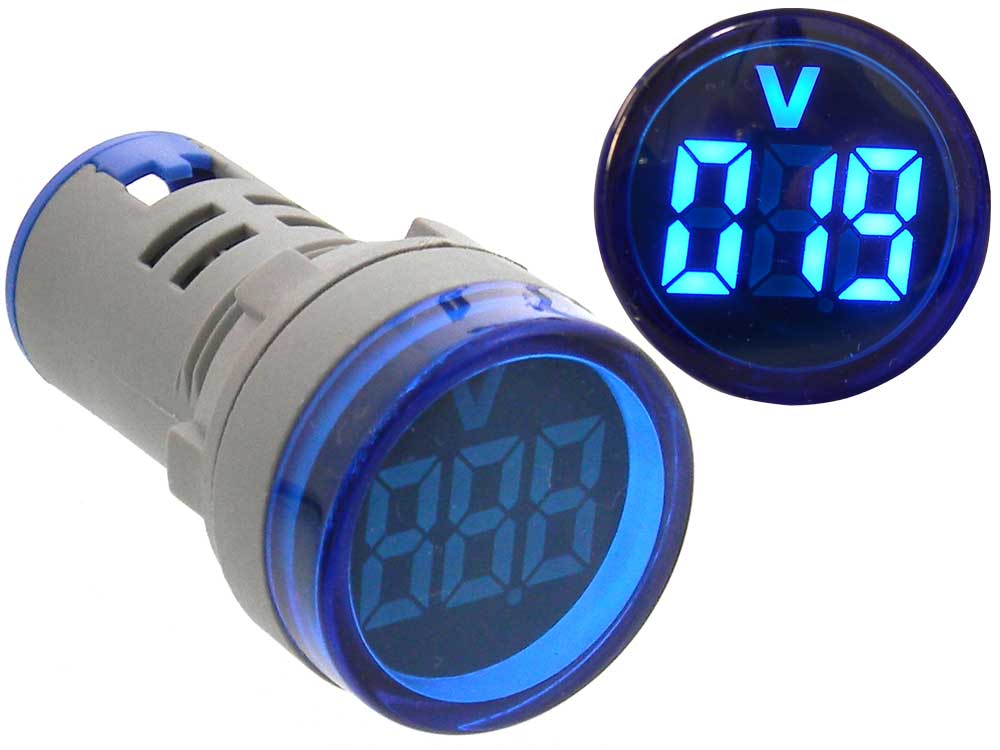 Electronic Parts and Supplies ST16VD 22mm Hole Size 6-100 VDC Digital Voltmeter Round Voltage Detector Tester Mini LED Voltage Indicator Signal Light Monitor Highly Practical and Electron Electronic Parts and Supplies ST16VD 22mm Hole Size 6-100 VDC Digital Voltmeter Round Voltage Detector Tester Mini LED Voltage Indicator Signal Light Monitor Highly Practical and Electron