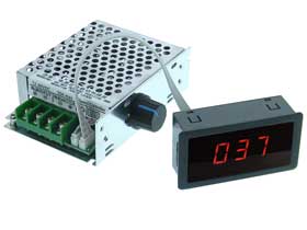 20A 12-80V DC Motor Speed Control & Display