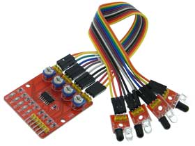 4 Channel I/R Obstacle Sensor Module