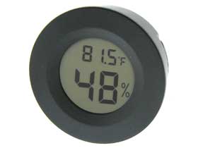 Temperature & Humidity Meter, Round