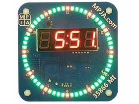 Creative 12 Hour AM / PM Digital LED Clock Fahrenheit
