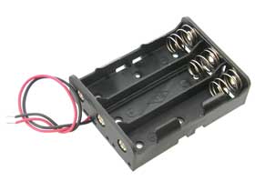 PARALLEL Battery Holder for Three 18650 Lithium Batteries
