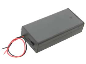 Series Battery Box & Switch for Two 18650 Lithium Batteries