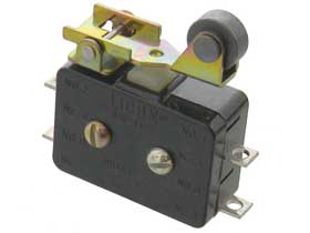 DPST-NC Snap Switch with Roller Actuator
