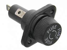 Panel Fuse Holder for 10 x 38mm  (5AG) Fuse, 30A 600V