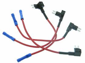 Pack of 4 - Automotive Fuse Tap Adapter & Holder for MICRO2 Fuse