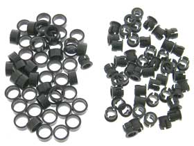 Pack of 50- 5mm  LED  Mounting Clip, Black