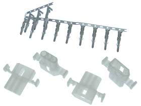 Pack of 4- Connector, 3 Pin Female Housing, Keyed, 5.03mm Pitch