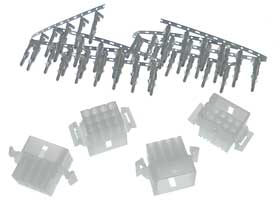Pack of 4- Connector, 12 Pin Female, Keyed, 5.03mm Pitch