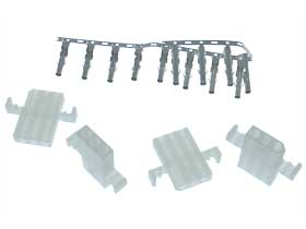 Pack of 4- Connector, 3 Pin Male Housing, Keyed, 5.03mm Pitch