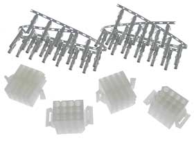 Pack of 4- Connector, 12 Pin Male, Keyed, 5.03mm Pitch