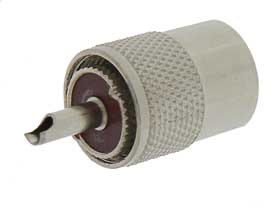 UHF, Male PL-259, Solder, for RG-58 Cable
