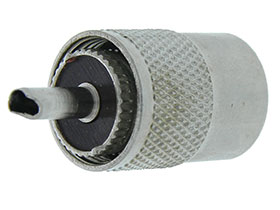 UHF, Male PL-259, Solder, for RG-59 Cable