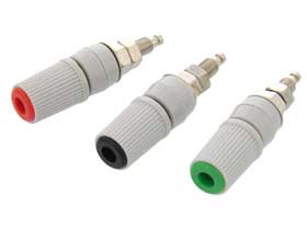 Red, Black & Green 30 Amp Binding Posts Set