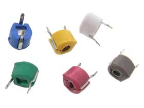 Pack of 6 - Ceramic Trim Capacitors 5/10/30/40/60/120pF