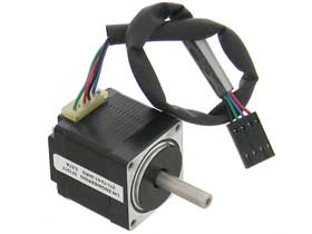 Stepmotor, 1.8deg. NEMA 11, 4 Lead - Single Shaft - 0.67A