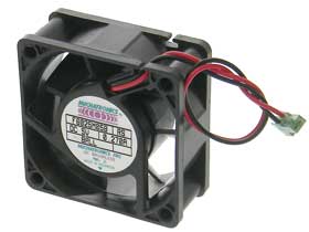 5VDC 2-3/8in Sq. (60mm) X 1in Box Fan - Mechatronics
