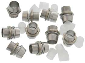 Pack of 10 - 5mm LED Chrome Mounting Bezel Metal