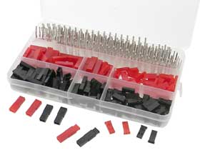 JST RCY Connector Kit - 50 Red & Black 2 Pin Pairs