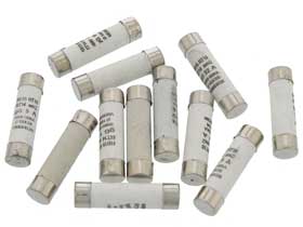 Pack of 12 - 1 each  1-32Amp 10 x 38mm RO15 Ceramic Fuse