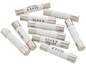 Pack of 10 - 30 Amp Ceramic Fuses 6 X 30mm