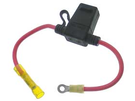 Inline Fuse Holder for Type 495 Auto Fuse, Water Resistant