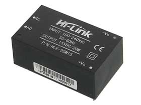 15 Volt - 1.3A - Power Supply Module - 100-264VAC Input