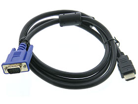 HDMI Male to VGA Male Cable - 1.5m
