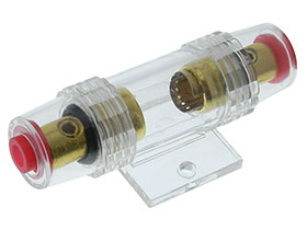 Fuseholder - Gold Plated For Auto AUE/AGU  (10 x 38mm) Fuse