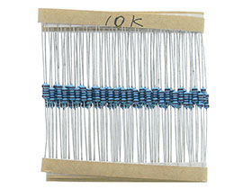 Pack of 100 - 10K Ohm 1/4 Watt 5% Resistor