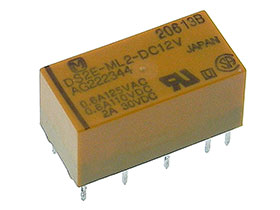 12VDC Dual Coil Latching DPDT Relay