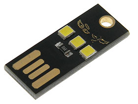 Mini LED Light, - White For USB Type A