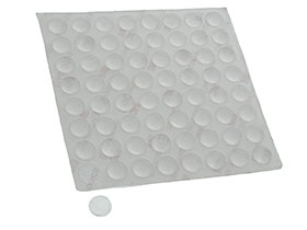 Sheet of 64 - Polyurethane Bumpers (Feet) - 5mm x 10mm Diameter