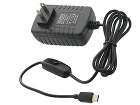 5V 3A  - USB C Plug Supply for Raspberry Pi 4