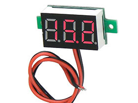 3 Digit Red LED Battery Meter, Input Powered  4.5-30V