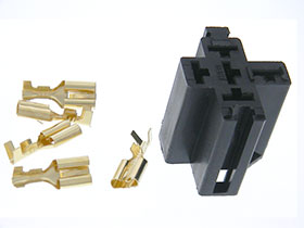 Automotive Relay - 5 Terminal Socket with Crimp Terminals