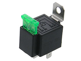 12VDC SPST-NO  Automotive Relay - with 30A Fuse