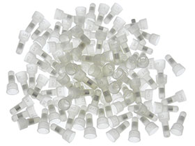 Pack of 100 - 4mm Closed End Crimp Terminal