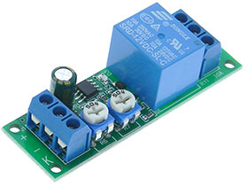 12V - 0-15min Delay ON & 0-100sec Delay OFF Relay Module