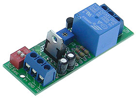 Delay on Break Relay, 4 Range - High Trigger - 12VDC