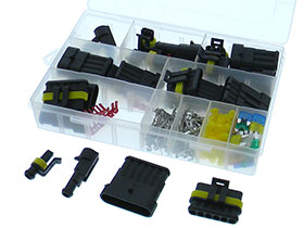 Mating Pairs, 1 Pin-6 Pin Automotive Style Connectors