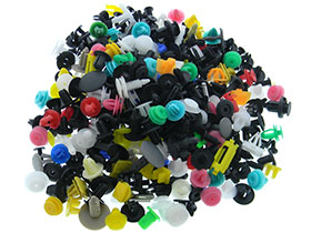 ~250 piece Bag of Misc. Automotive Fasteners, Clips & Parts