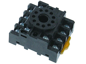 DIN Relay Socket for 11Pin Round Base Relays.