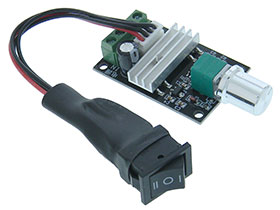 80W PWM DC Motor Control with Reversing Switch