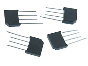 Pack of 4 - 1A @ 1KV Bridge Rectifier - Inline Leads
