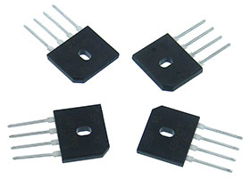 Pack of 4 - 25A @ 1KV Bridge Rectifier - Inline Leads