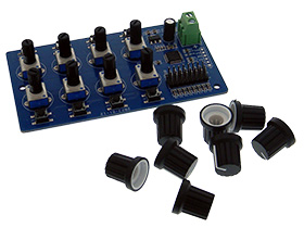 8 Channel MG995-SG90 Servo Debug-Test Board