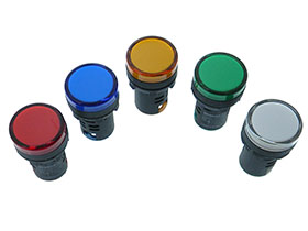 Pack of 5 - 110VAC/DC Panel Indicators - 5 Colors